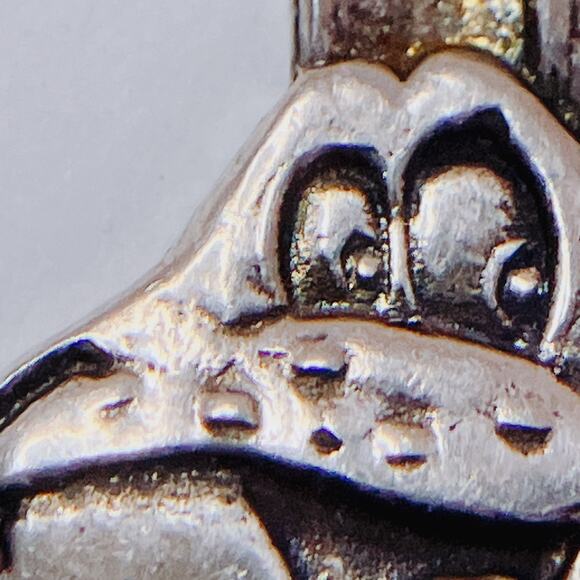 VTG Sterling Silver Digem Frog Pendant Charm Licensed Collectible Honey Smacks - Picture 4 of 10